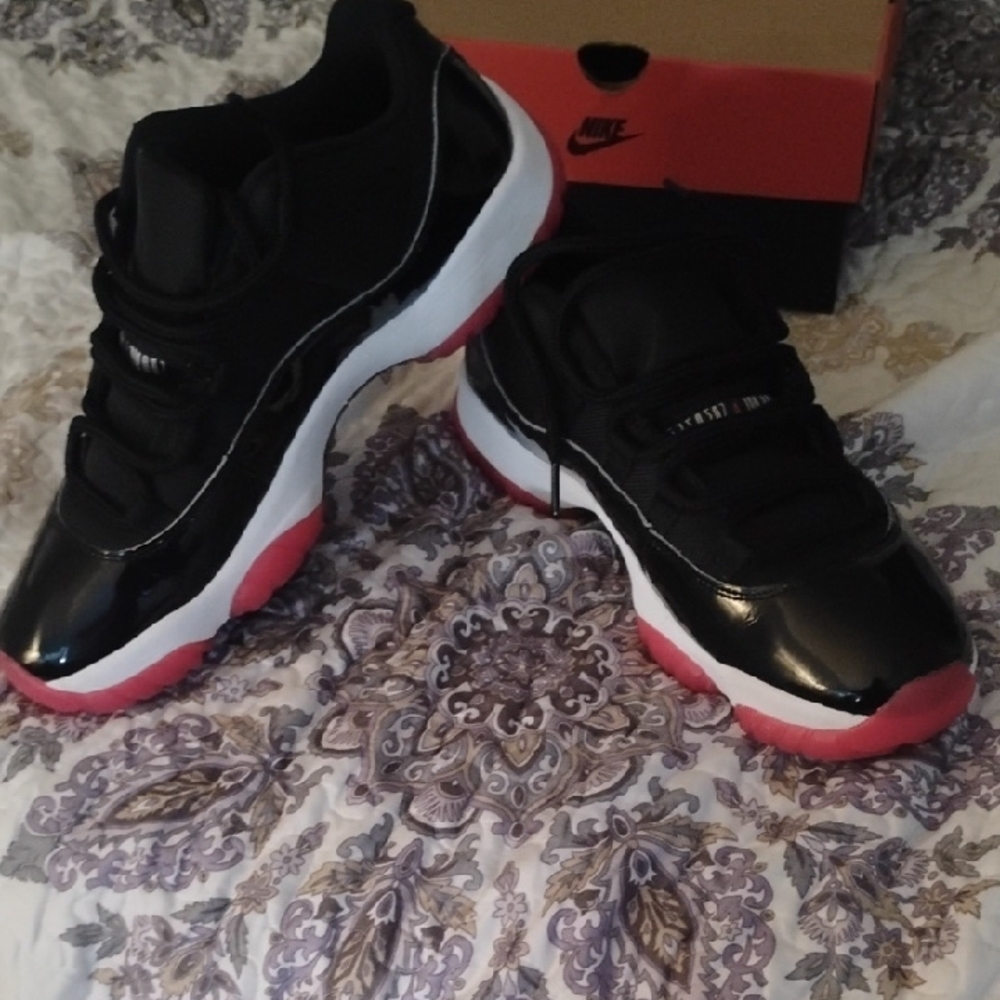 Jordan Black and Red Sneakers